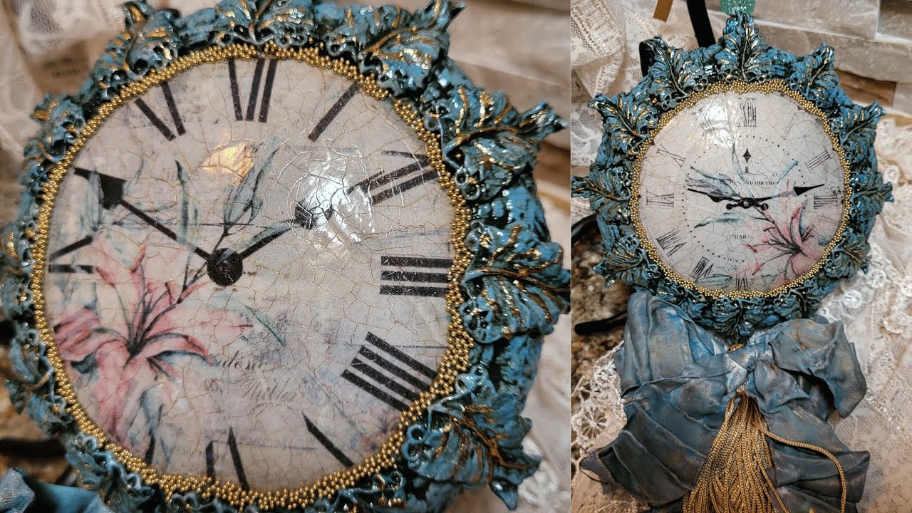 Decorating Medallion Christmas Ornament, Decoupage, Gilding, Tutorial