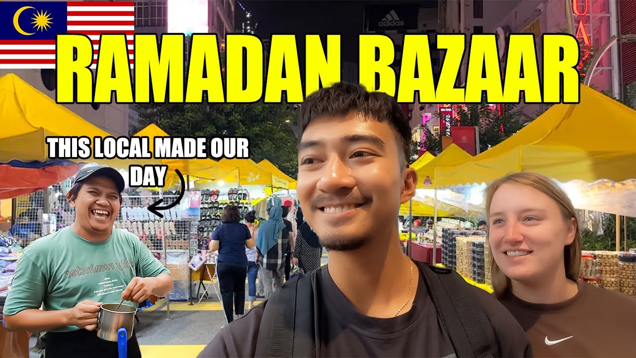 FOREIGNER'S Amazed at First RAMADAN BAZAAR EXPERIENCE - SANGAT SEDAP!!🇲🇾