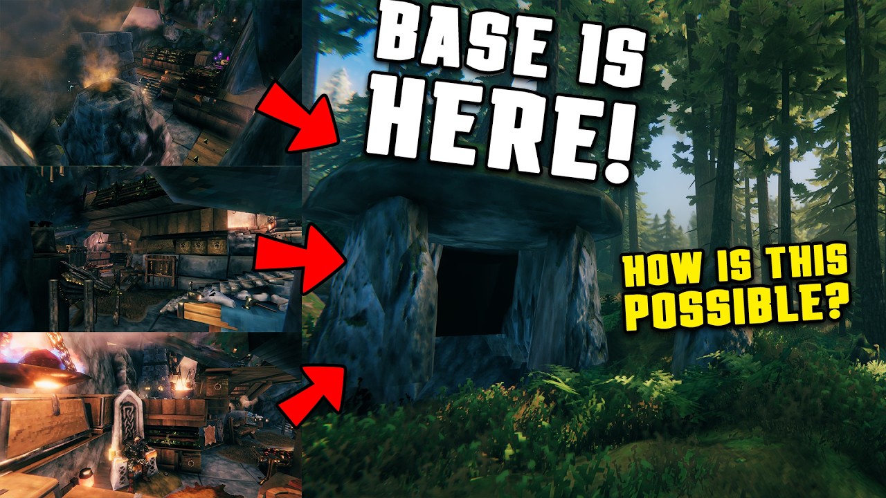 Build Your Base Here! An Awesome Coincidence & a Hidden Secret Base | Valheim