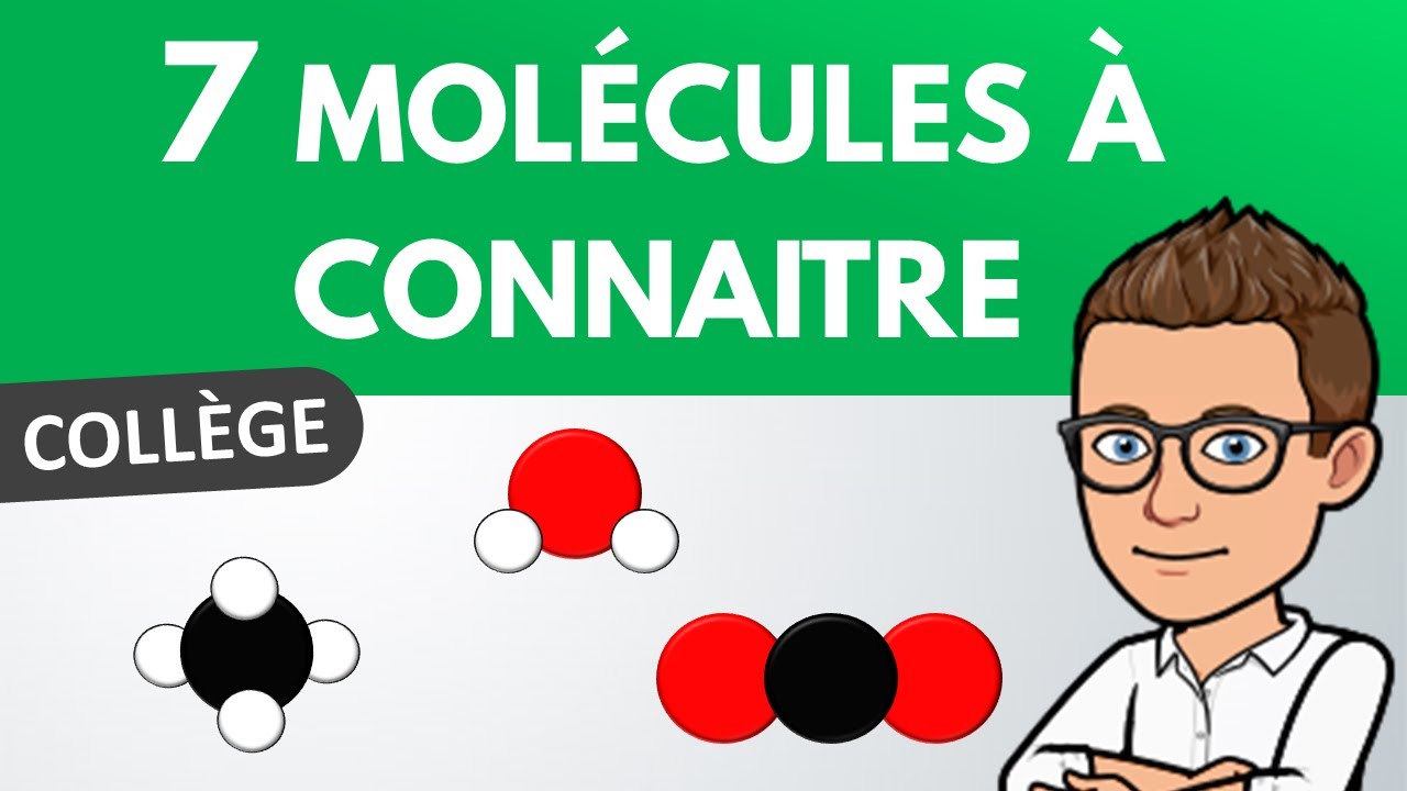Molécule 👉 modèle moléculaire & formule chimique à connaitre | Physique-Chimie