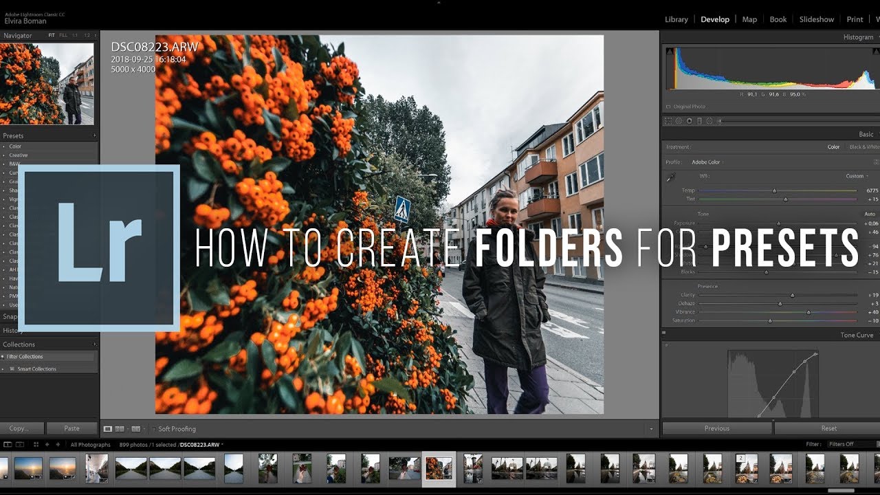 Как создать папку пресетов в Lightroom!