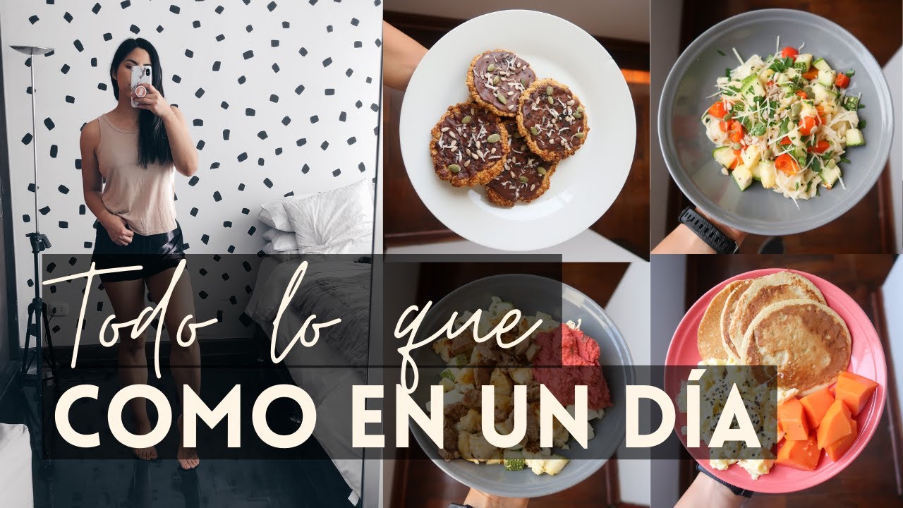 LO QUE COMO EN UN DIA | PASTA, GALLETAS, PANCAKES | Michela Perleche