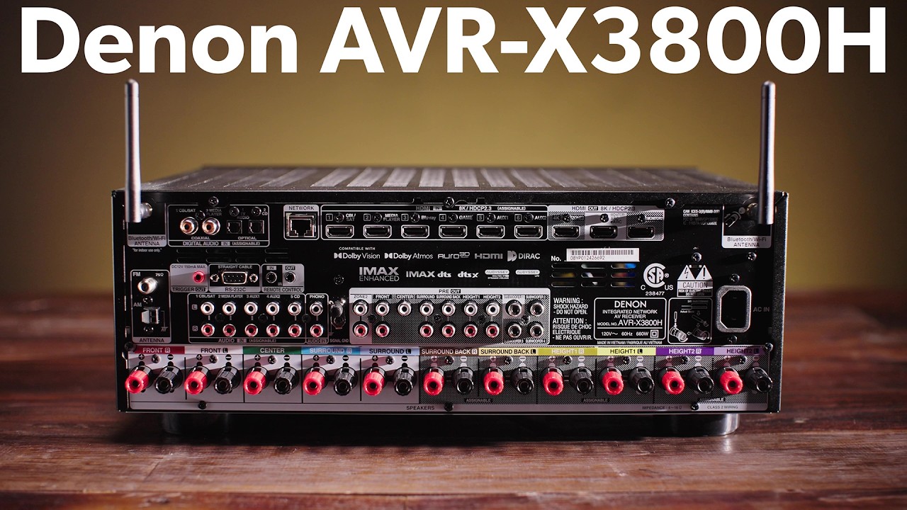 Denon AVR-X3800H 9.4-channel home theater receiver | Crutchfield
