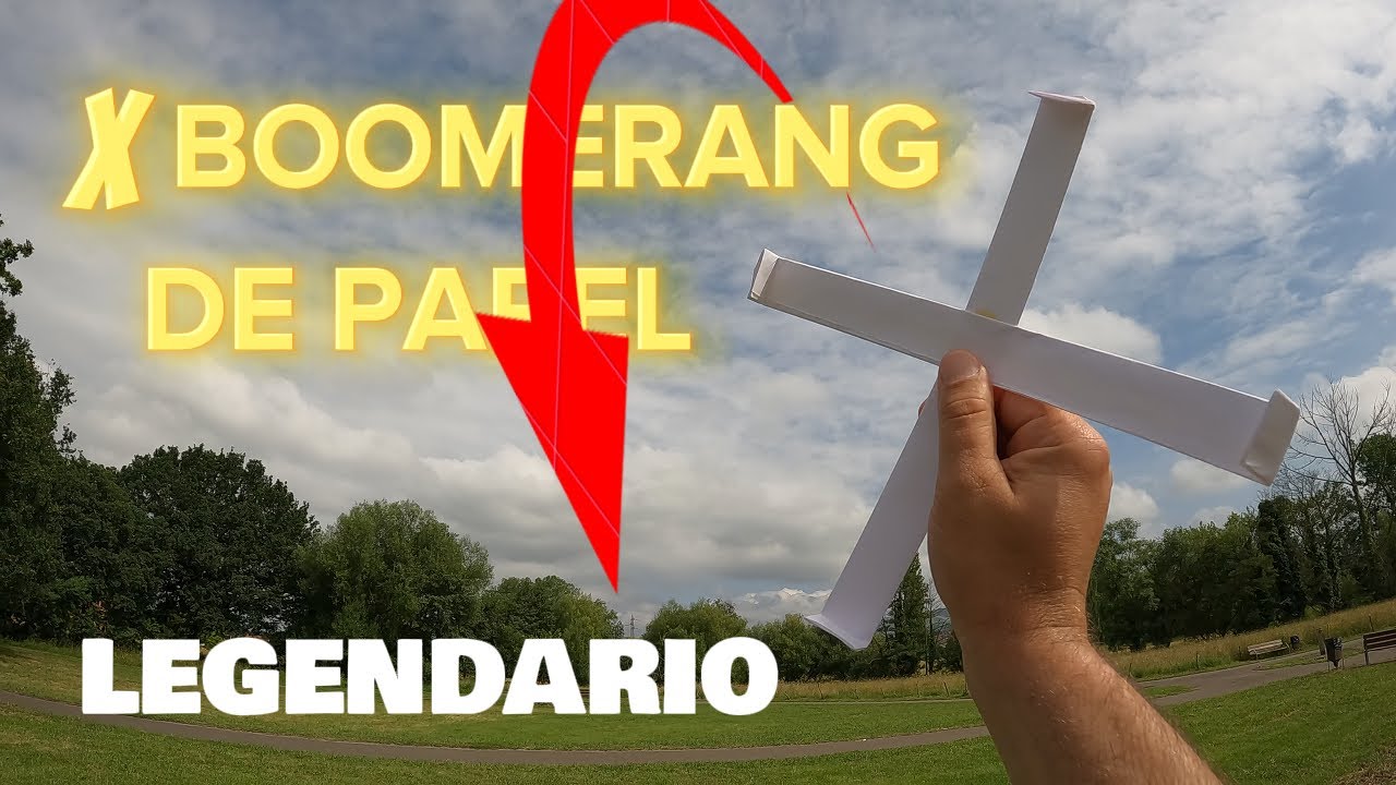 X BOOMERANG de papel LEGENDARIO FÁCIL