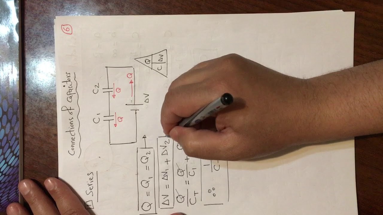 توصيل المكثفات