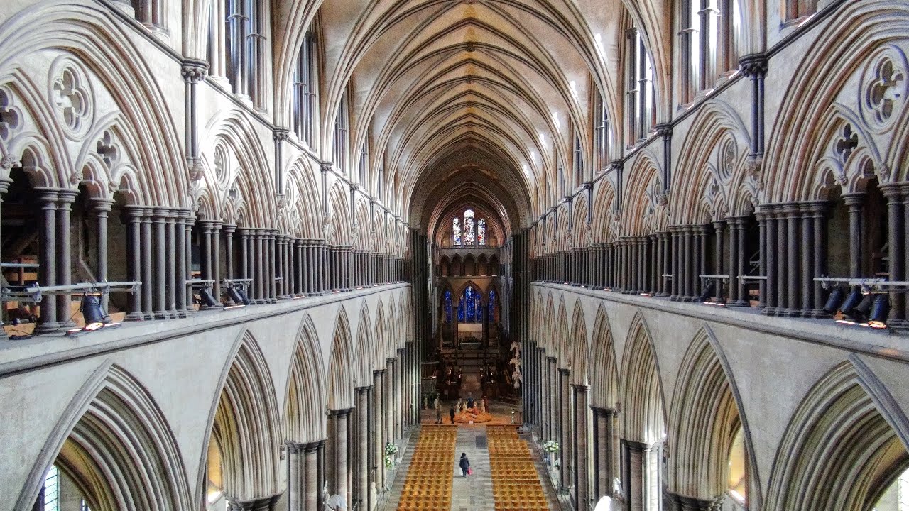 Amazing views of Salisbury Cathedral from the triforium level