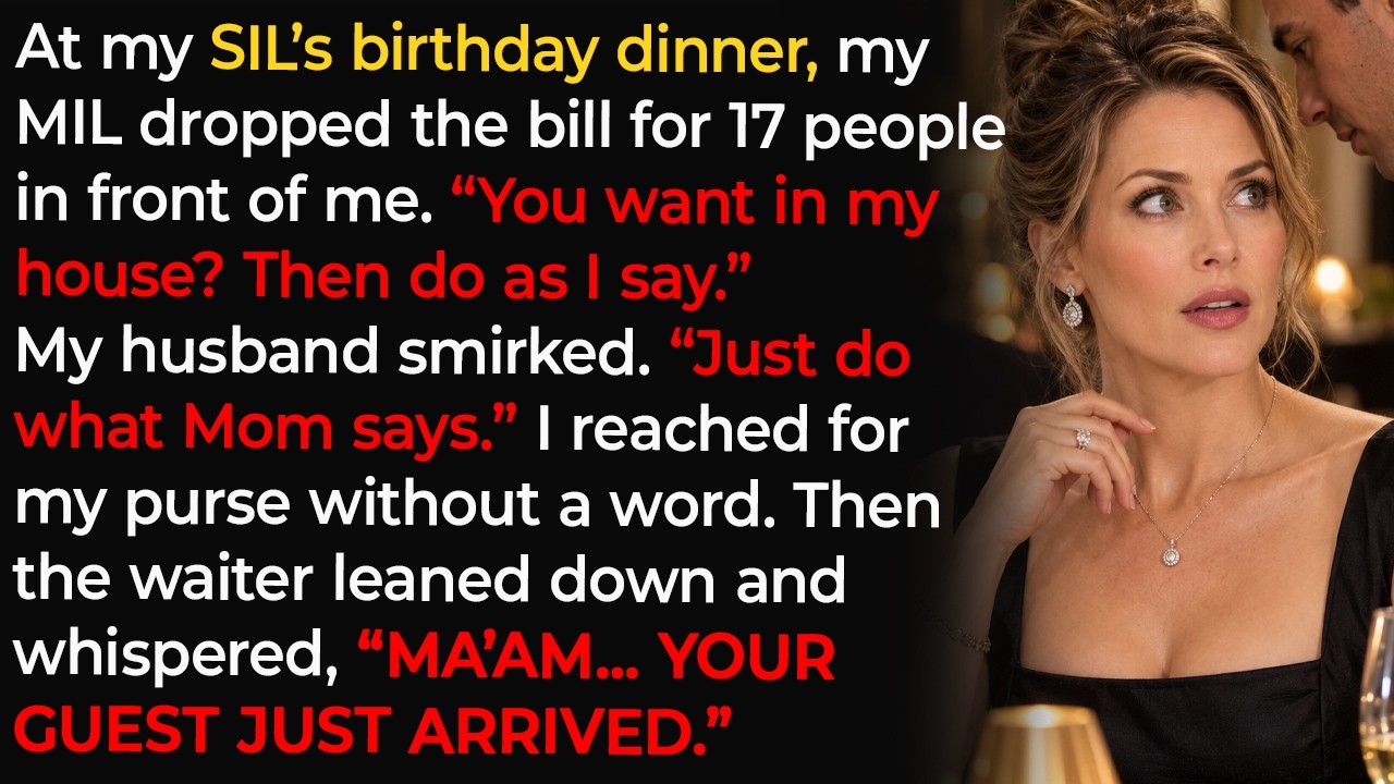 My MIL Slid Me a $1,286 Dinner Bill&mdash;My Husband Smirked Until He Saw Who Had Arrived