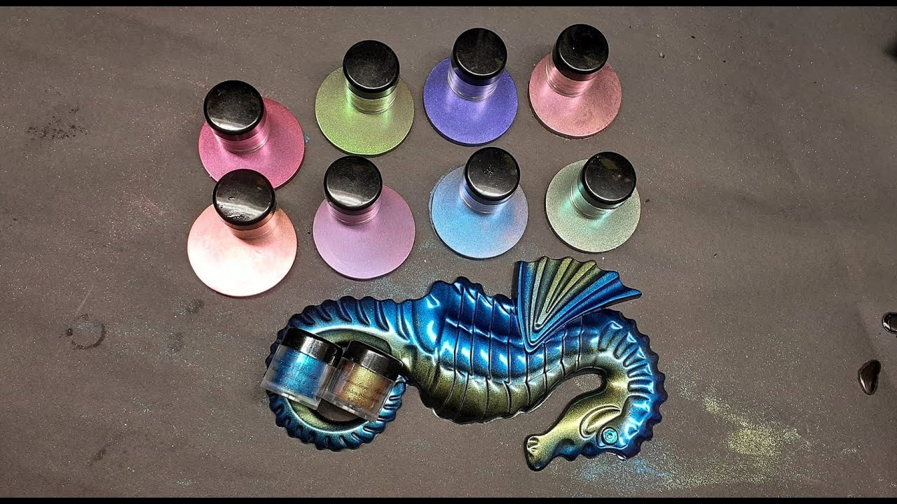 #07 Testing out Temu's 10pcs Chameleon Pigments, Epoxy Resin Shimmer Chameleon Dye Mica Powder