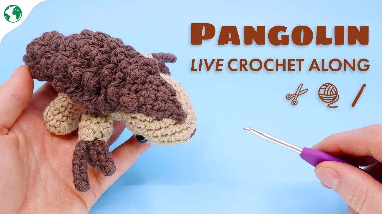 Let's Crochet a Pangolin! - Livestream Crochet Along Fundraiser