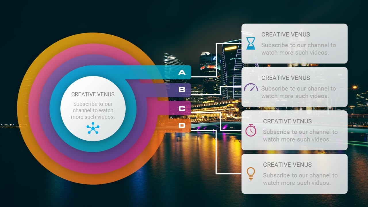 How to Create 4 #Steps #Inforgraphic #Design in Microsoft Office PowerPoint PPT