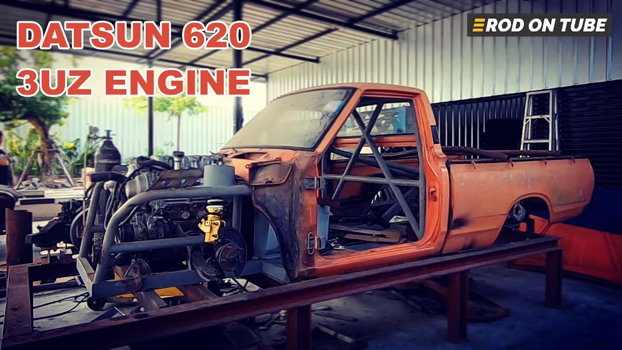 ช้างตกมัน DATSUN 620 ขุมพลัง 3UZ งานสร้างเต็มลำโดย Race Auto Tire