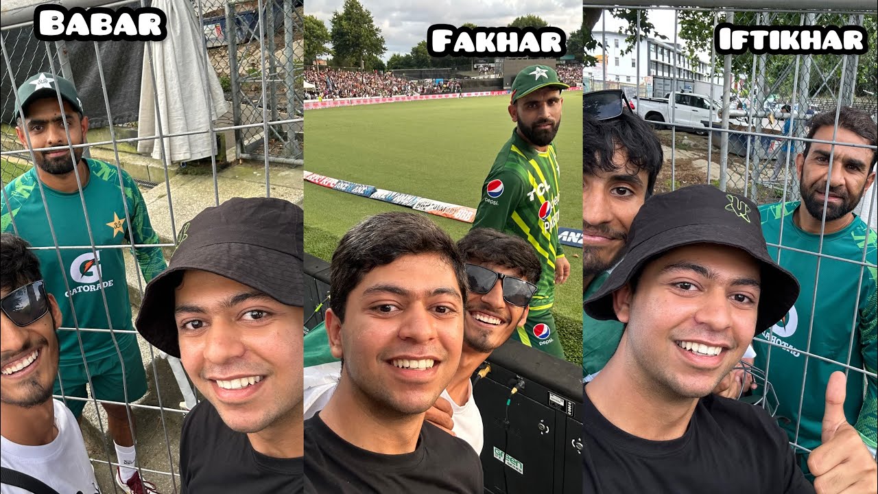 Metting Pakistan cricket team in New Zealand 2024 | Dream came true meeting Babar Azam🥰🇵🇰🇵🇰