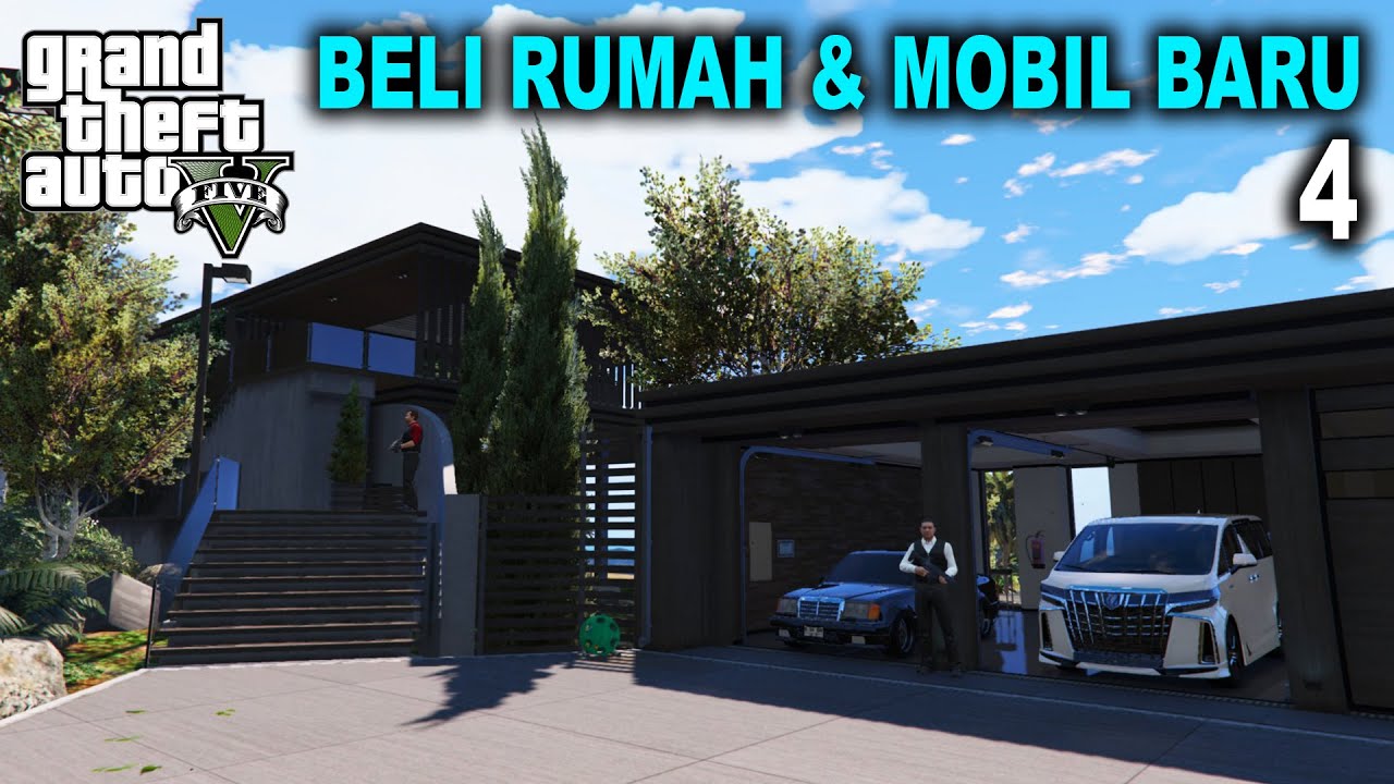 GTA 5 - BELI RUMAH DAN MOBIL BARU - FILM PENDEK GTA 5 - Episode 4