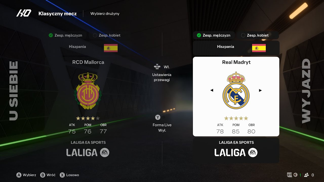 EA SPORTS FC 25 Turniej       La liga    Realem Madryt   mecz   z  Rcd  Mallorca