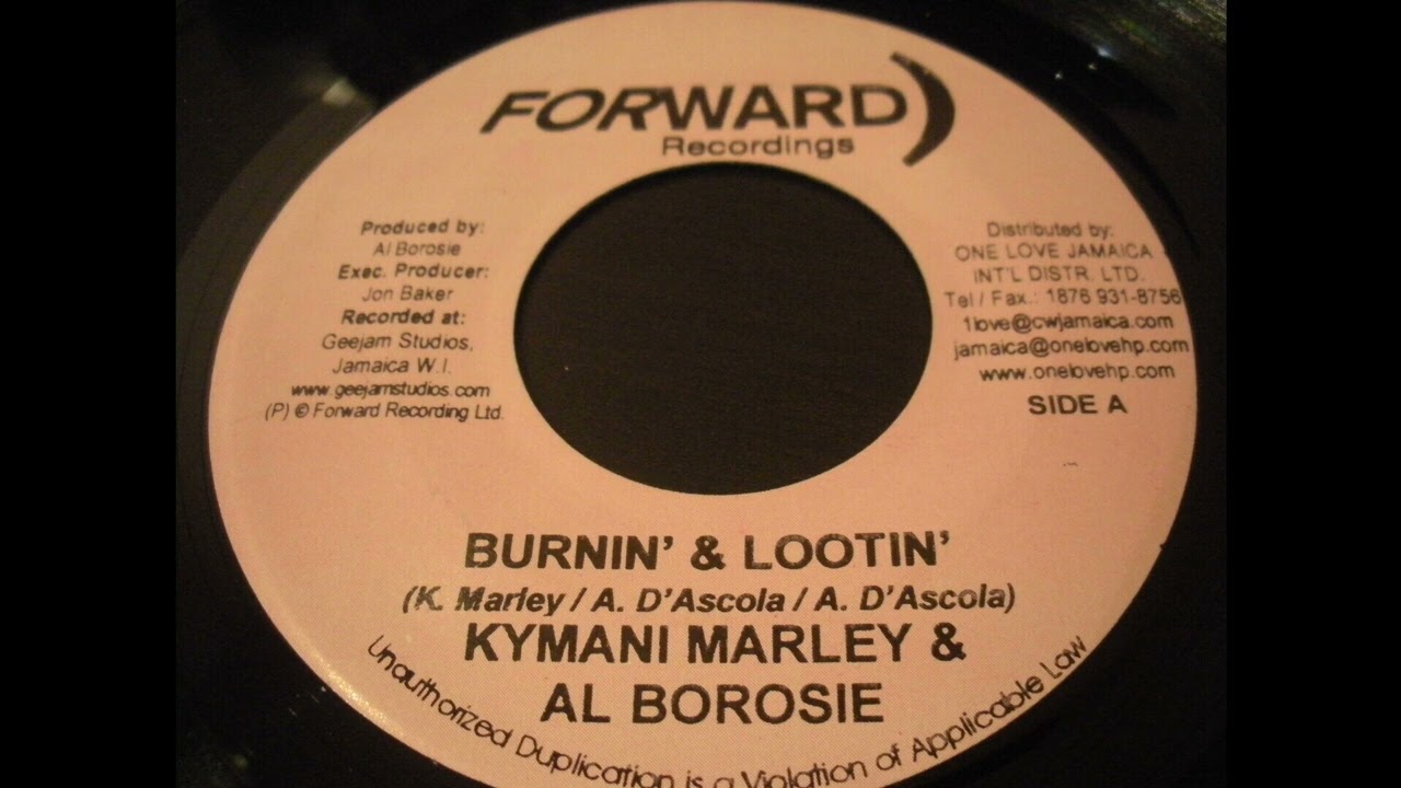 Kymani Marley & Al Borosie - Burnin' & Lootin' - Forward Recordings 7inch 2004