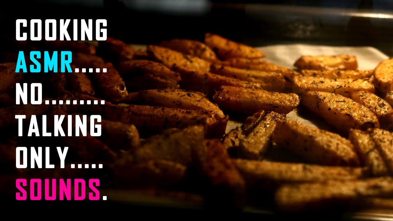 Comment faire des frites maison au four (sans friteuse) (ASMR cuisine no talking)