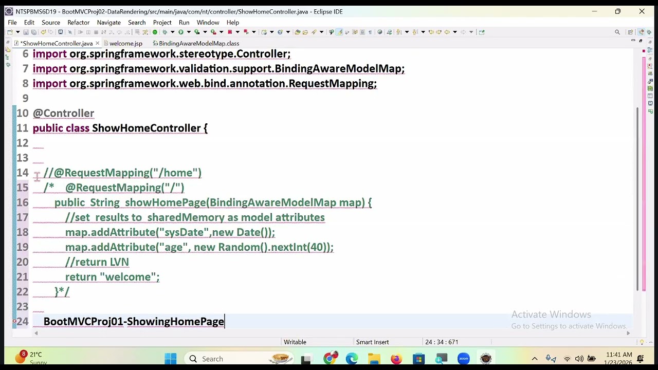 Spring Boot MVC Implementation -2