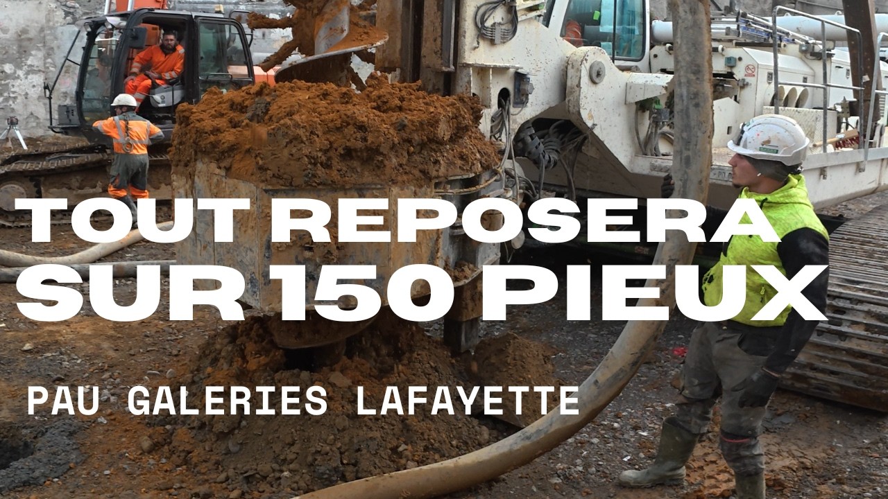 Les 150 pieux de Pau Galeries Lafayette