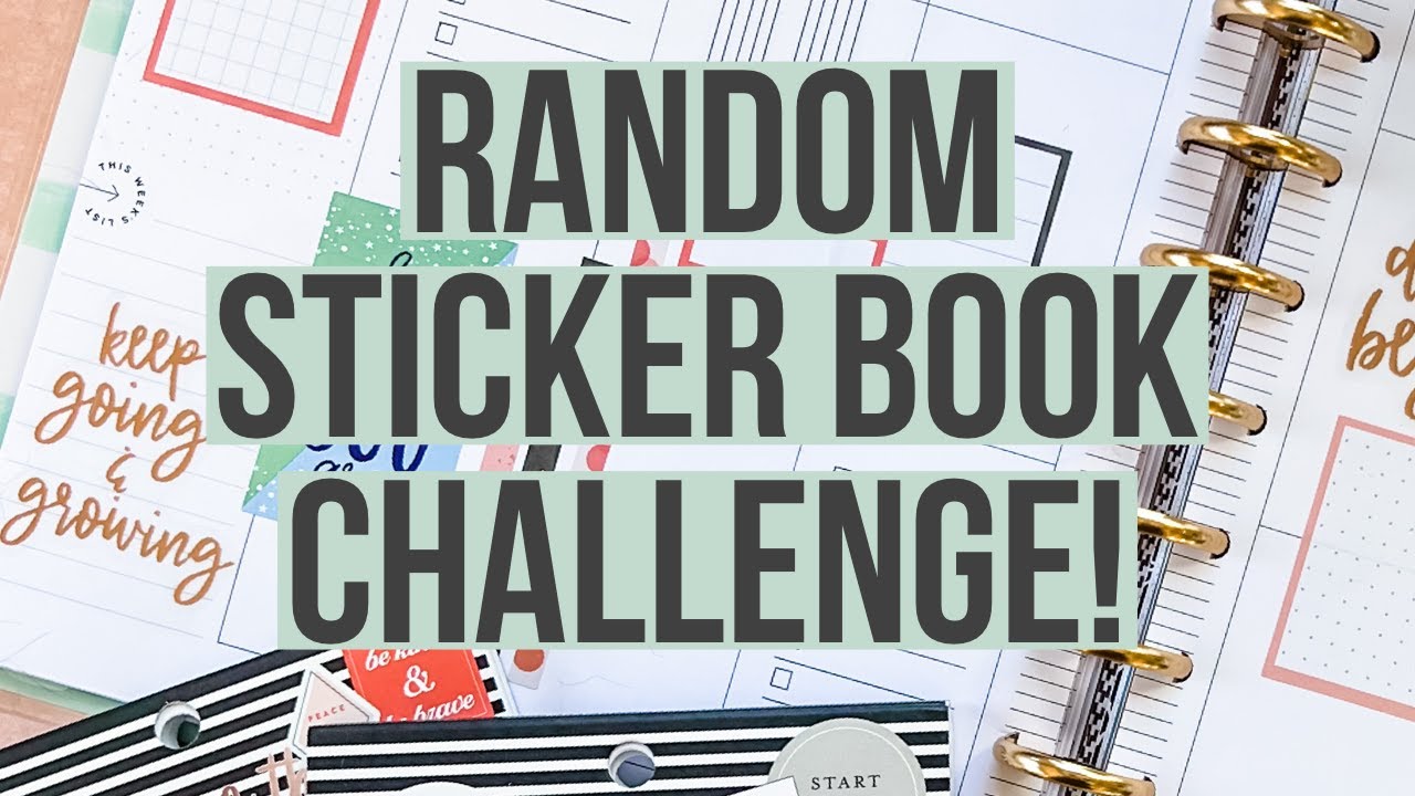 Plan With Me | Random Sticker Book Challenge! | Combining 2 New and 1 Old! | Big Happy Planner