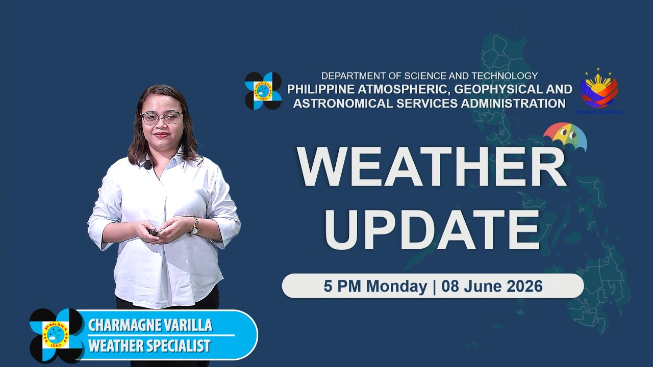 Public Weather Forecast issued at 5:00 PM | June 8, 2026 - Monday