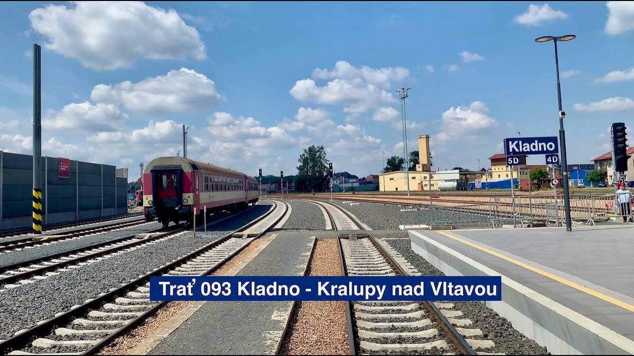 [4K] Trať 093 Kladno - Kralupy nad Vltavou