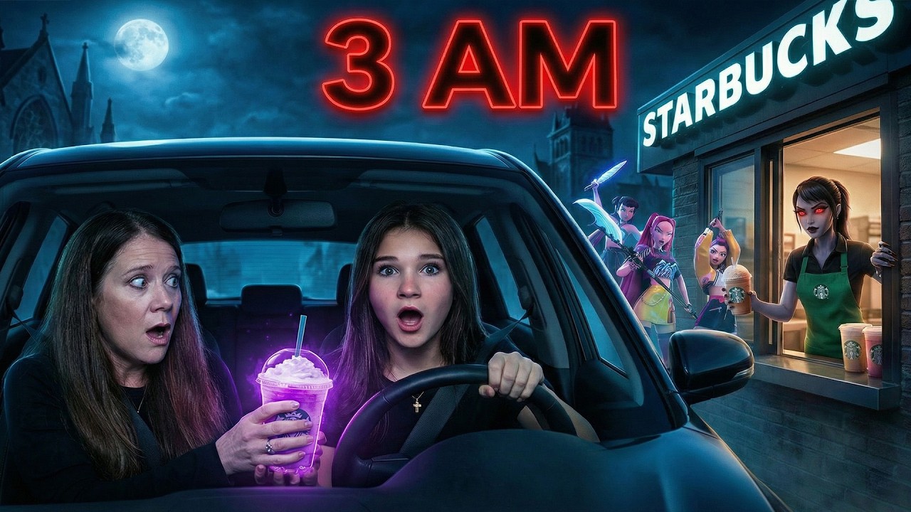 DO NOT GET THE KPOP DEMON HUNTERS DRINK FROM STARBUCKS AT 3 AM!