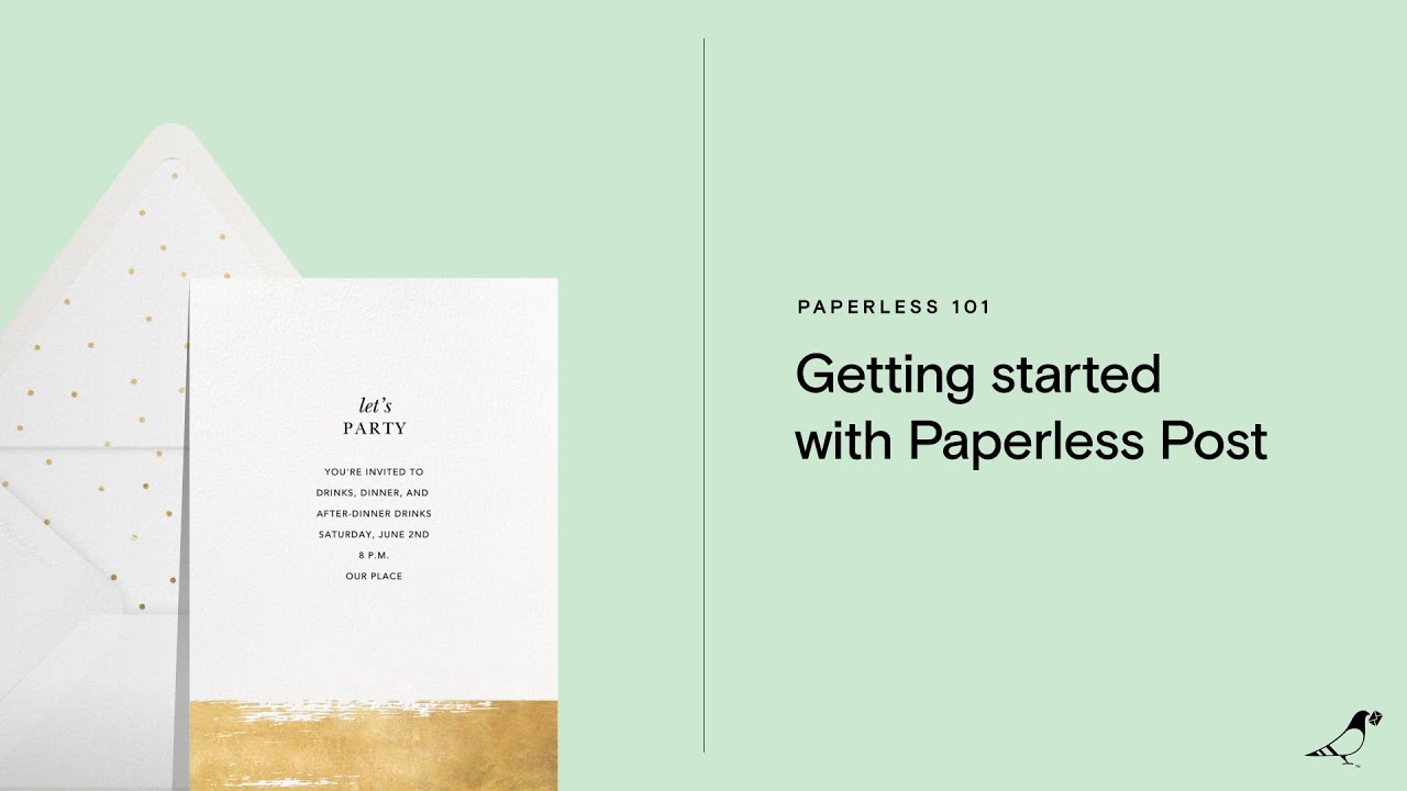 Начало работы с Paperless Post