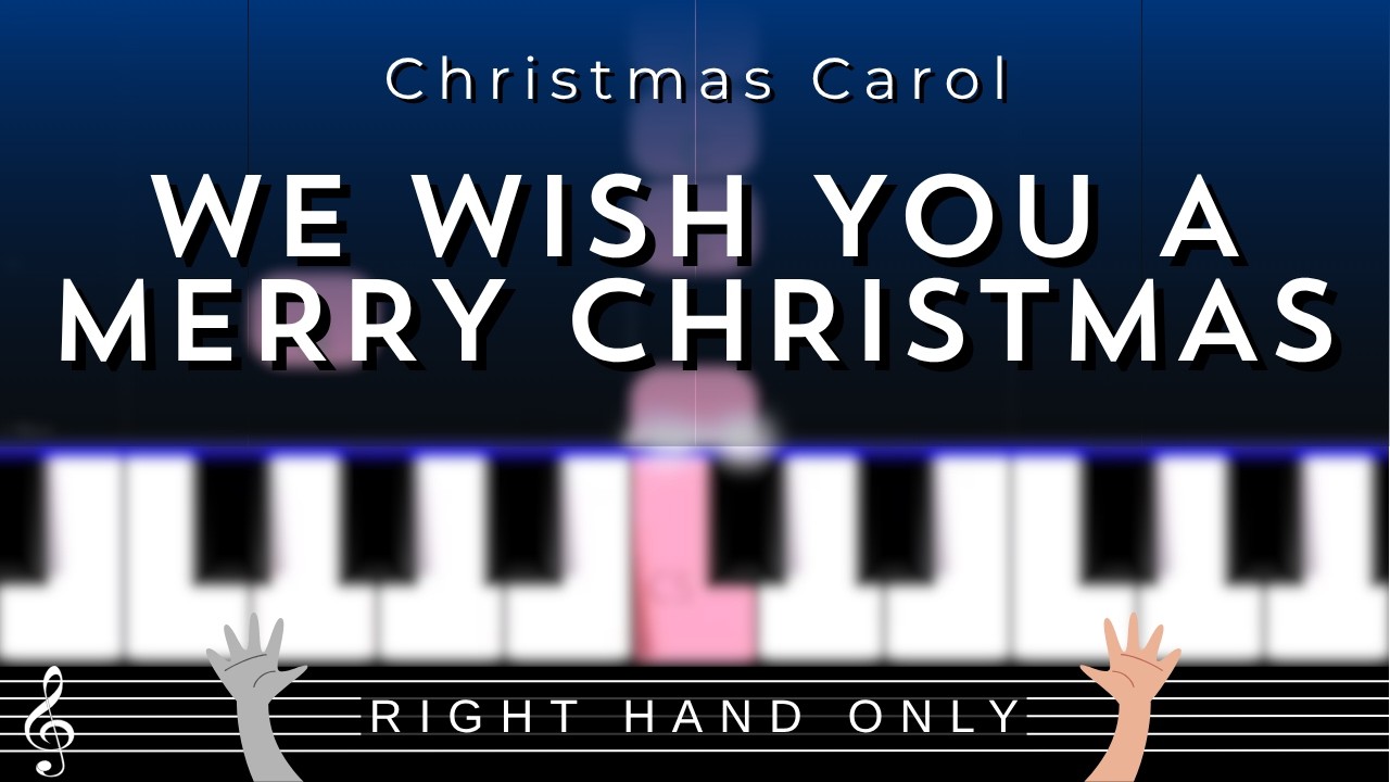 🎹 We Wish You a Merry Christmas (Christmas Carol) – Beginner Piano Tutorial + Sheet Music