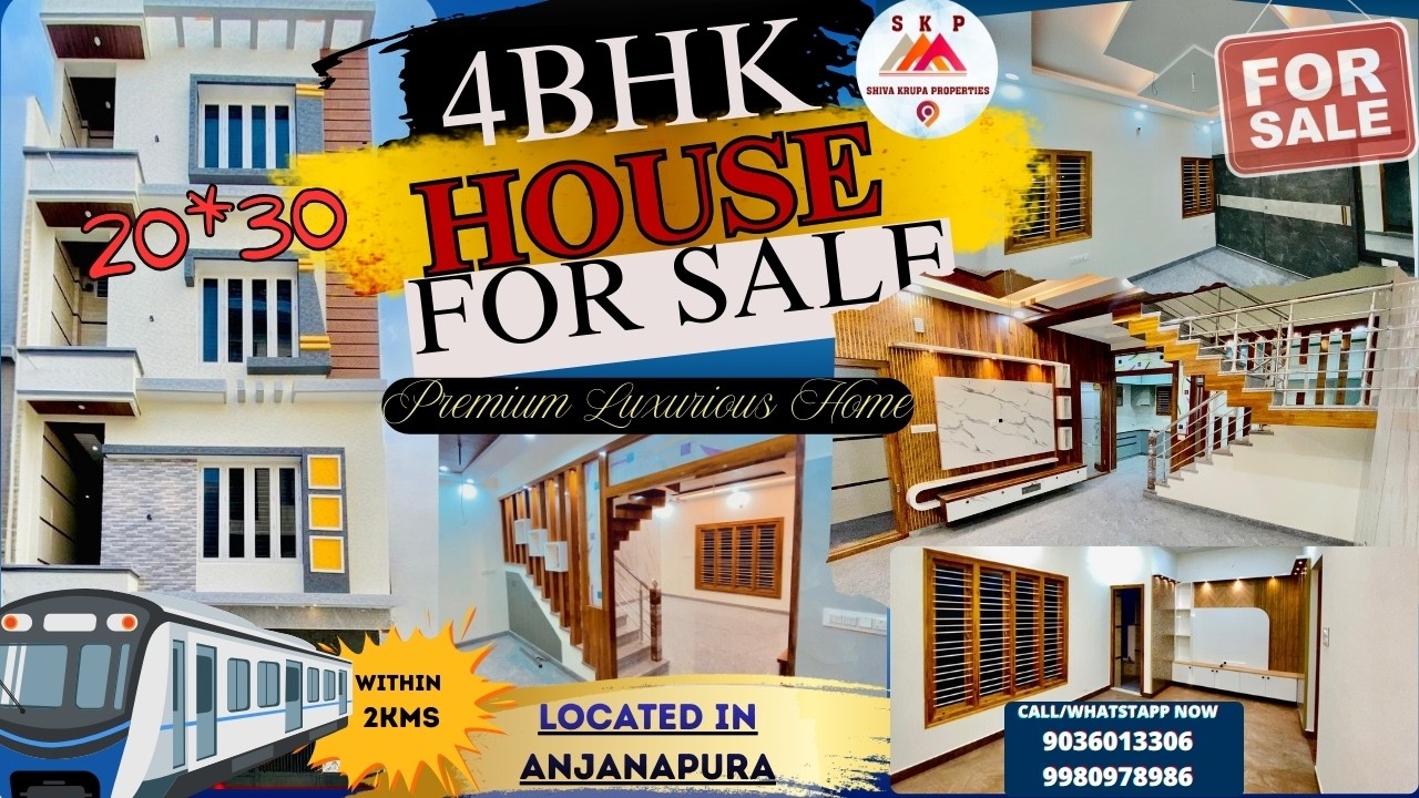 Luxury Living in Bangalore 🔥 4BHK Triplex House Tour | Ready to Move!