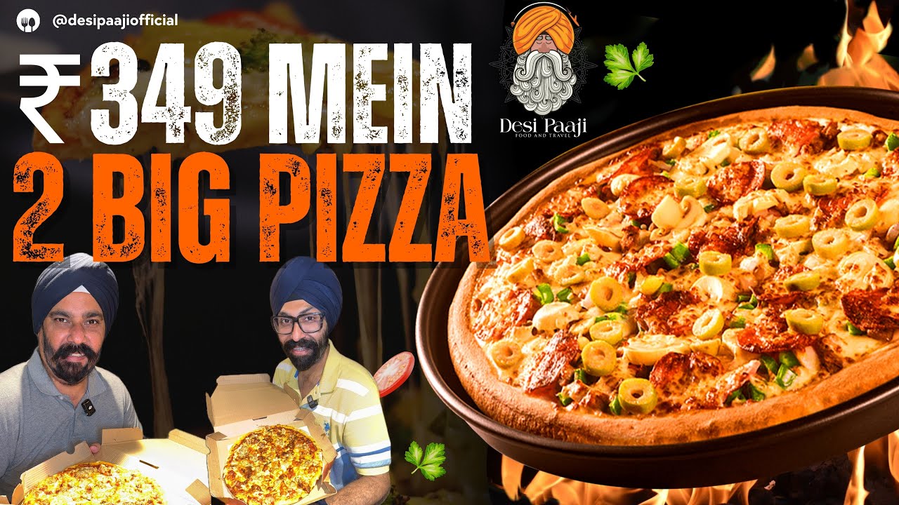 ₹349 Mein 2 Large Pizza! 🍕 Mojo Pizza, Old Rajender Nagar | Budget Pizza Deal in Delhi