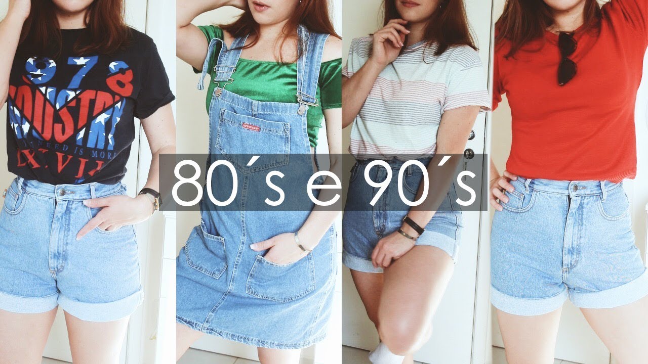 LOOKS VINTAGE com ROUPAS de BRECHÓ/BAZAR - ANOS 90