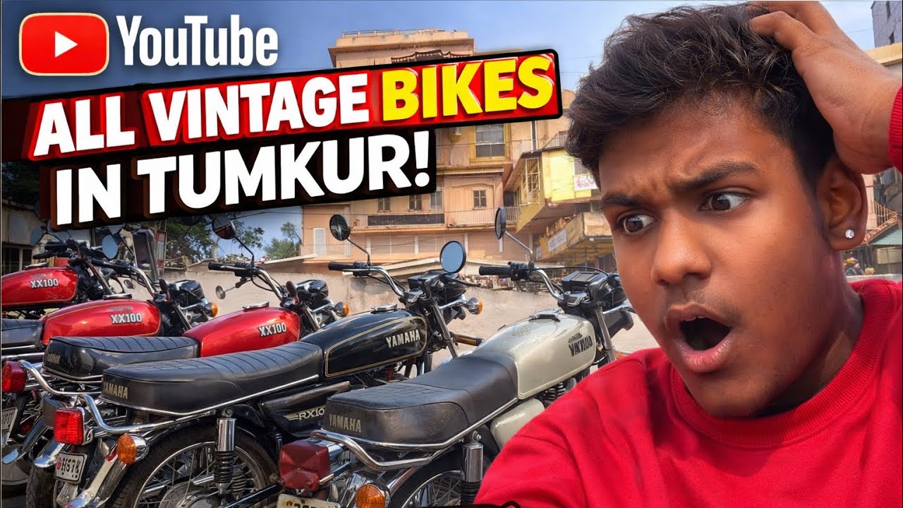 All vintage bikes in Tumkur 💯 fully stock condition bikes #vintage #kawasaki ￼
