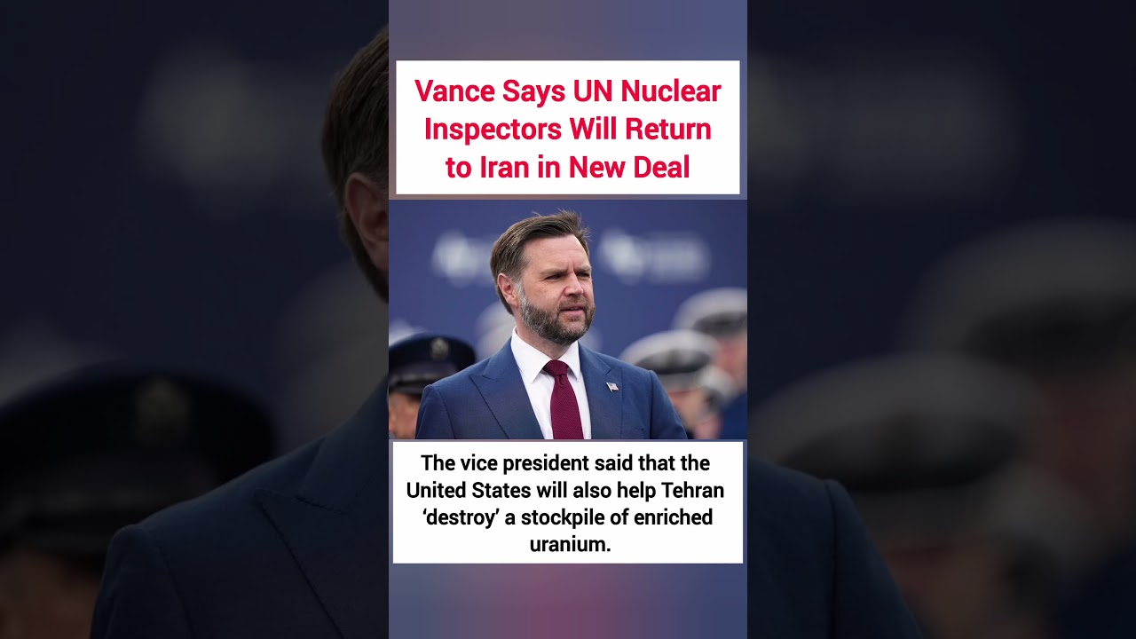 🚨 JD Vance: US Will Help Iran Destroy Enriched Uranium Stockpile 🇺🇸🇮🇷