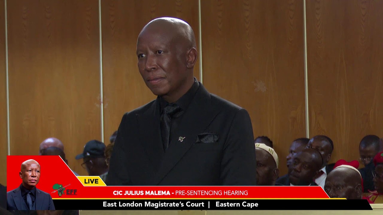 President Julius Malema attends Pre-Sentencing Hearing
