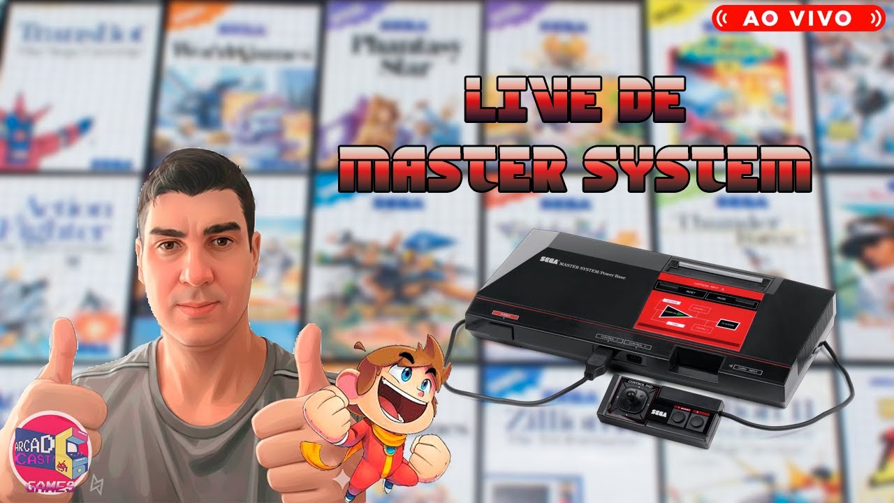 MASTER SYSTEM AO VIVO! Clássicos Retrô que Marcaram Época Nostalgia Pura! #aovivo #mastersystem