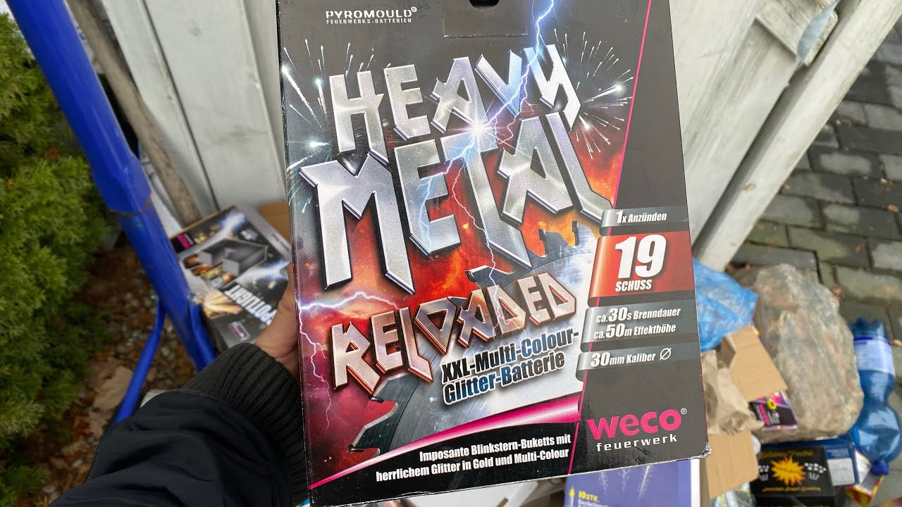 Heavy Metal Reloaded von Aldi/Weco | 17€ Feuerwerk Batterie | Test Silvester 2024/25
