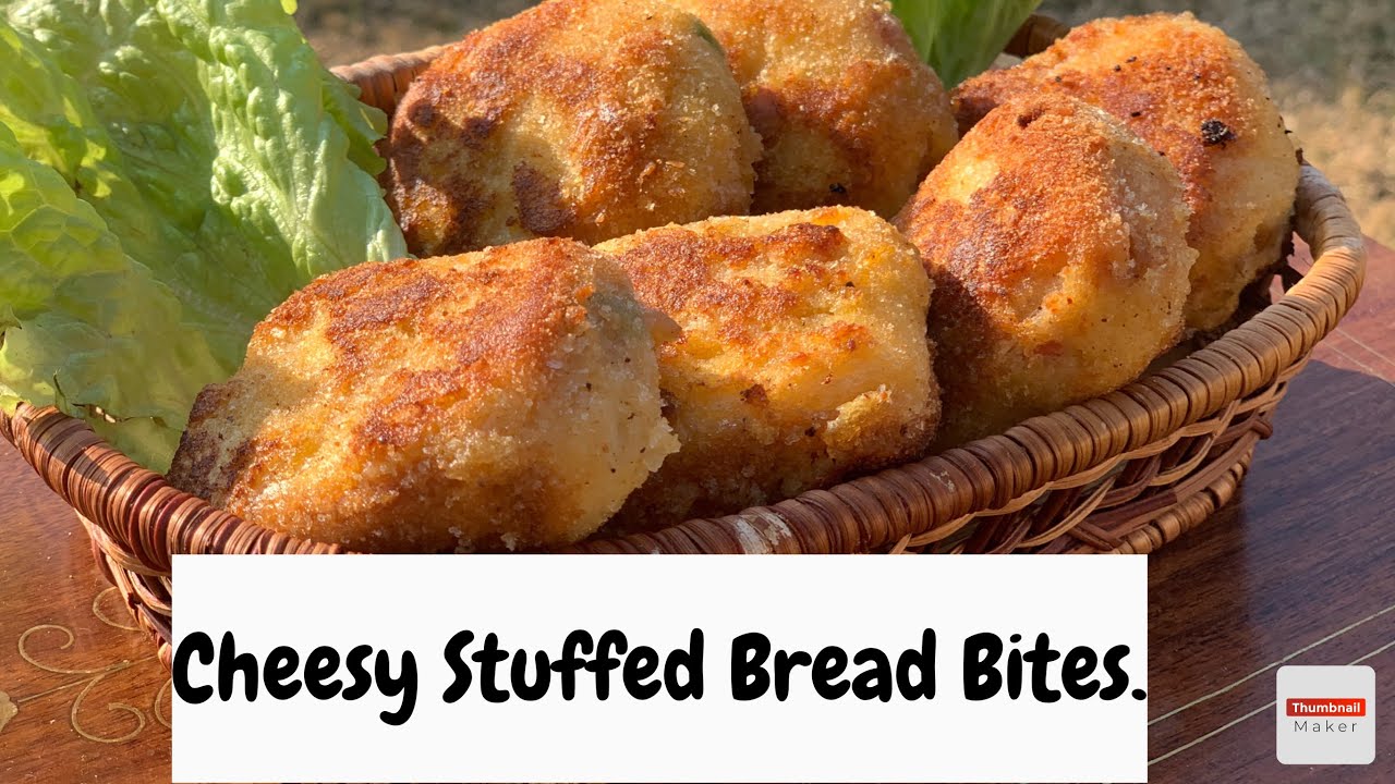 Cheesy Stuffed Bread Bites Recipe| Kids Snack Recipe| By Nageens Kitchen|