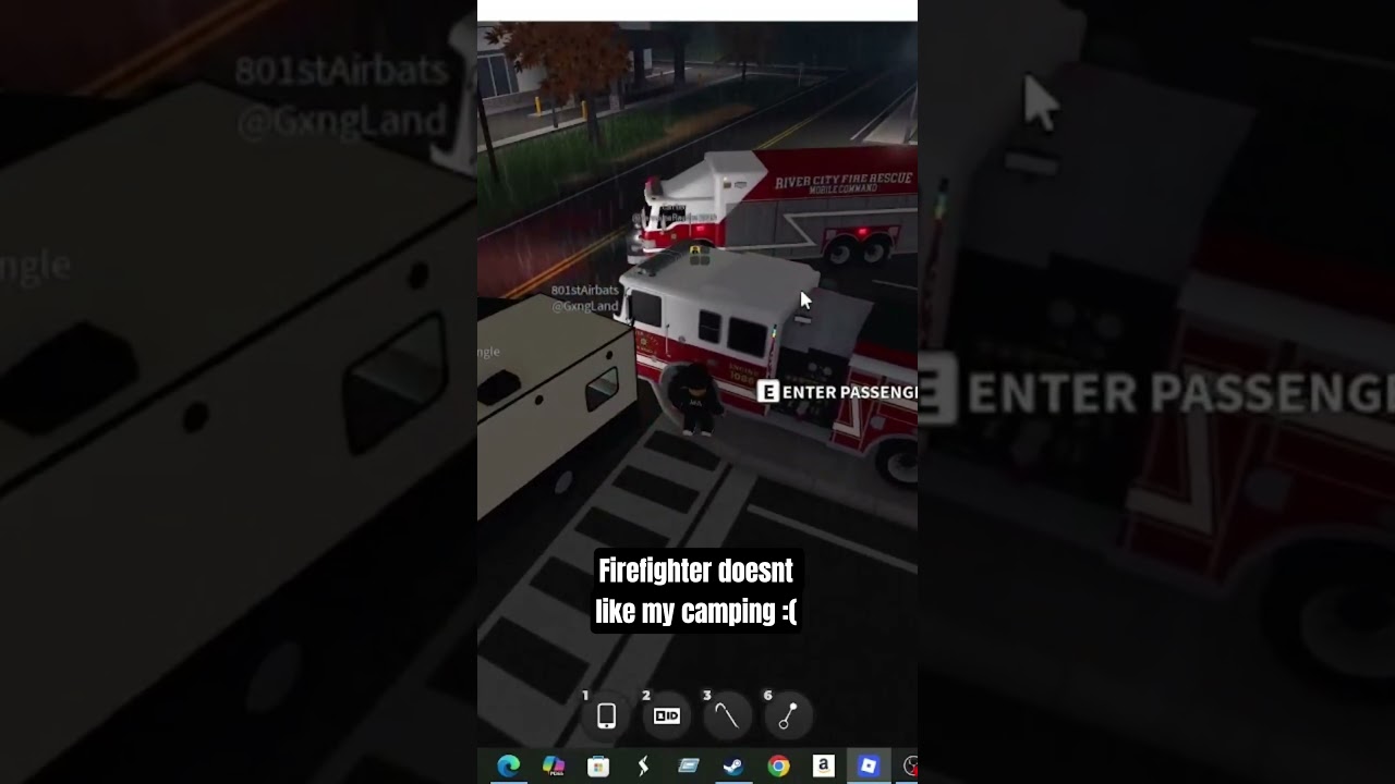 firefighter doesnt like my camping 
