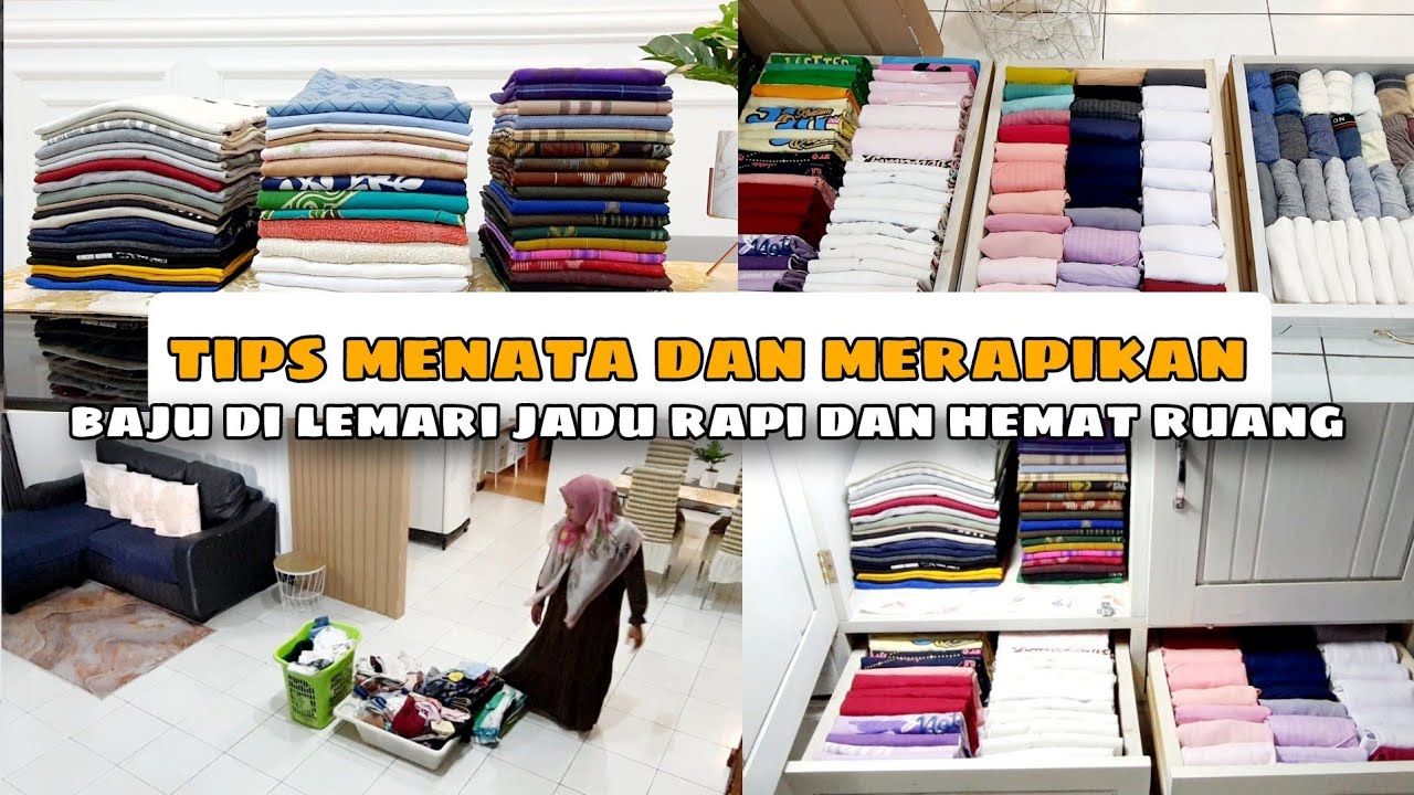 SINI AKU AJARKAN CARA MELIPAT PAKAIAN RAPI DAN LURUS‼️TIPS MERAPIKAN BAJU DILEMARI|ZULAIKHA PRATIWY