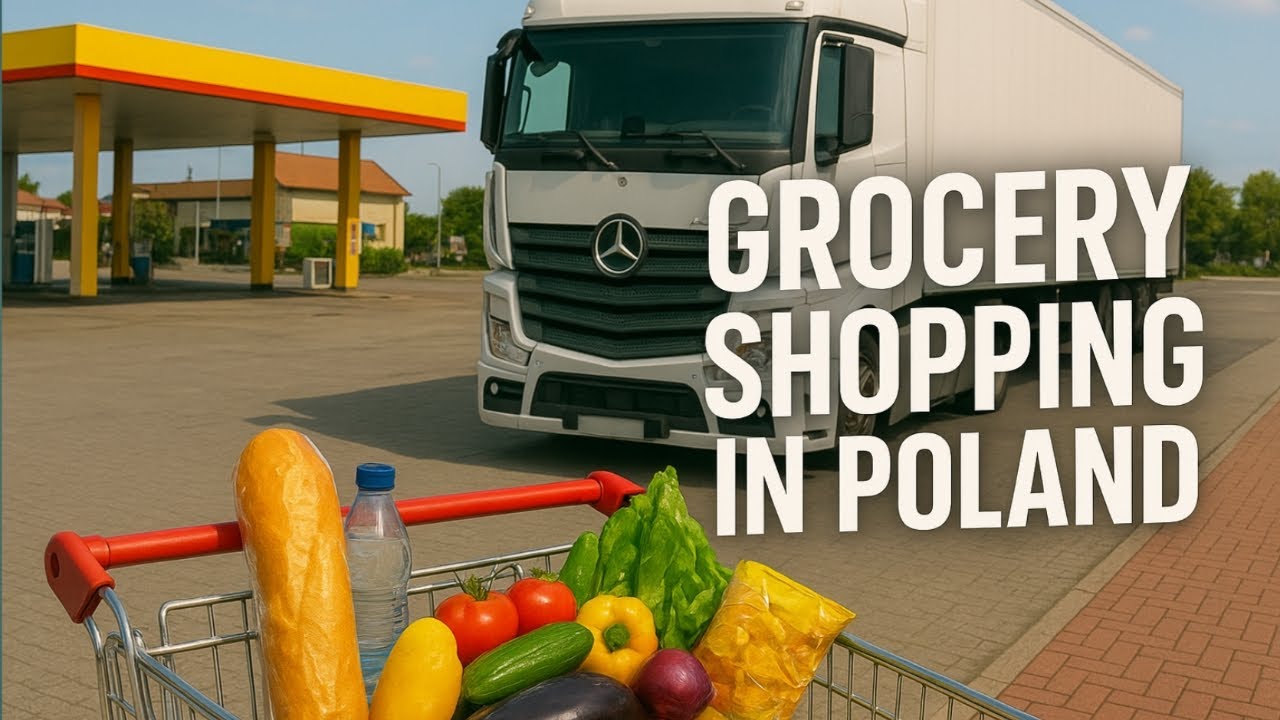 యూరోప్లో సూపర్ మార్కెట్ ఎలా ఉంటాయి Indian truck driver in Europe