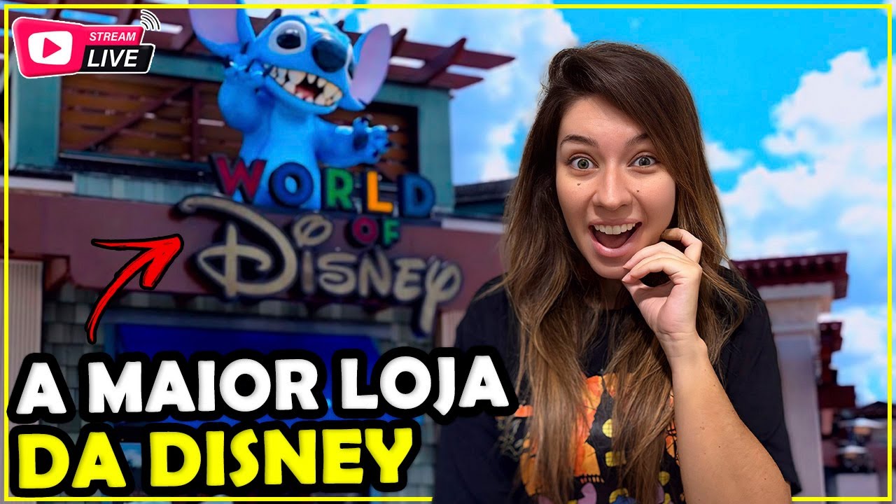 AO VIVO NA MAIOR LOJA DA DISNEY DO MUNDO - WORLD OF DISNEY DE ORLANDO