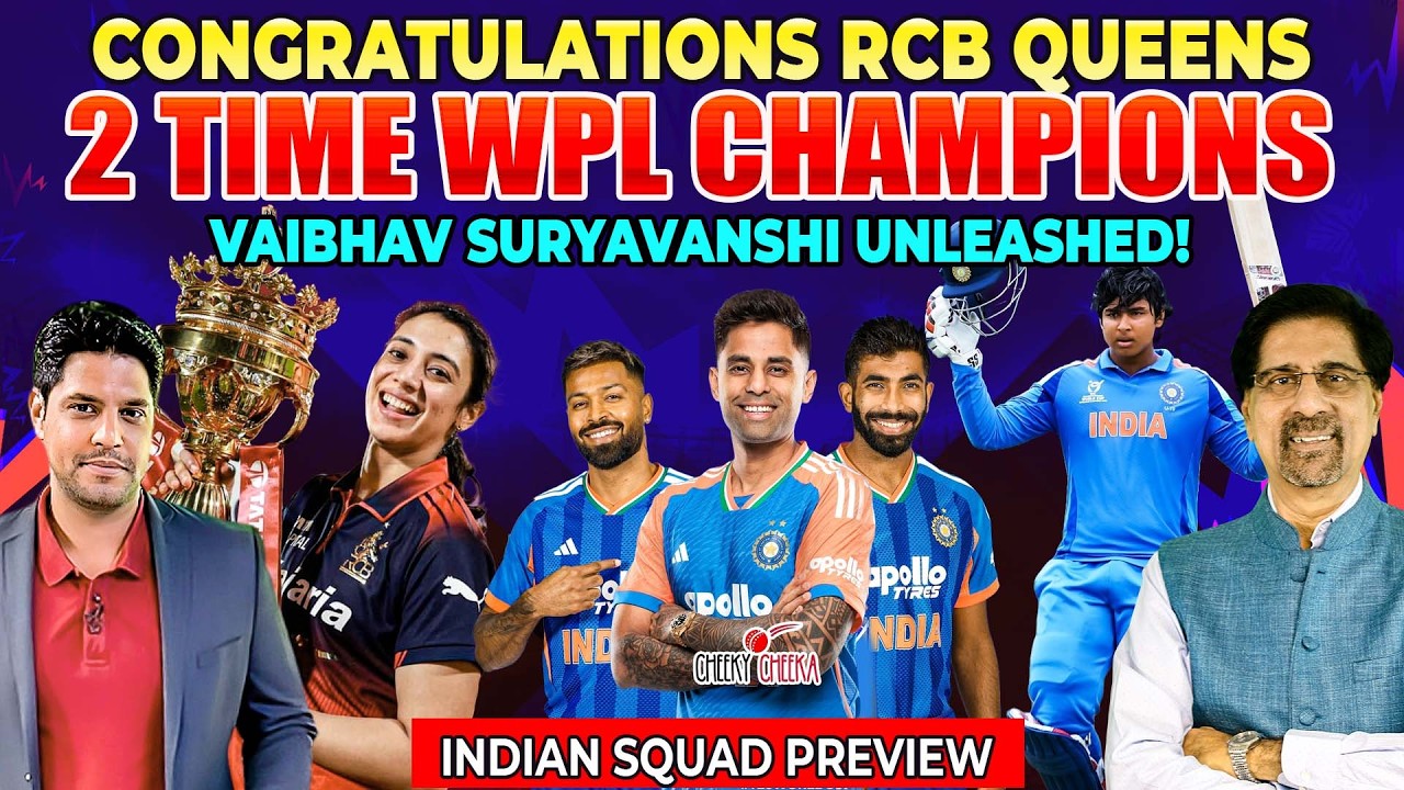 Congratulations RCB Queens - 2 Time WPL Champions | Suryavanshi Unleashed!  | Indian Squad Preview