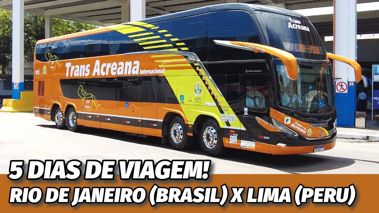 O EMBARQUE DA MAIOR LINHA DE ÔNIBUS DO MUNDO! RIO DE JANEIRO X LIMA (PERU) | TRANS ACREANA