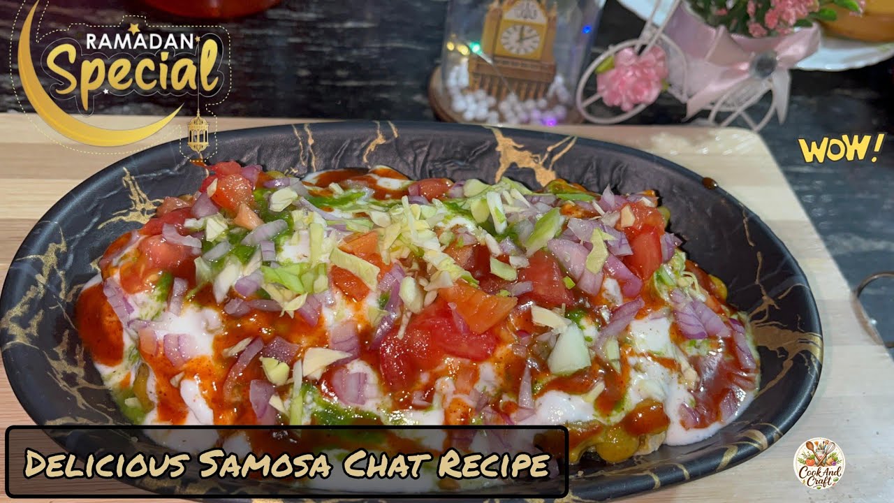 |Ramadan Special Episode-1|🌙•Delicious Samosa Chat Recipe•🤤 #samosachaat #ramadanspecial #easyrecipe