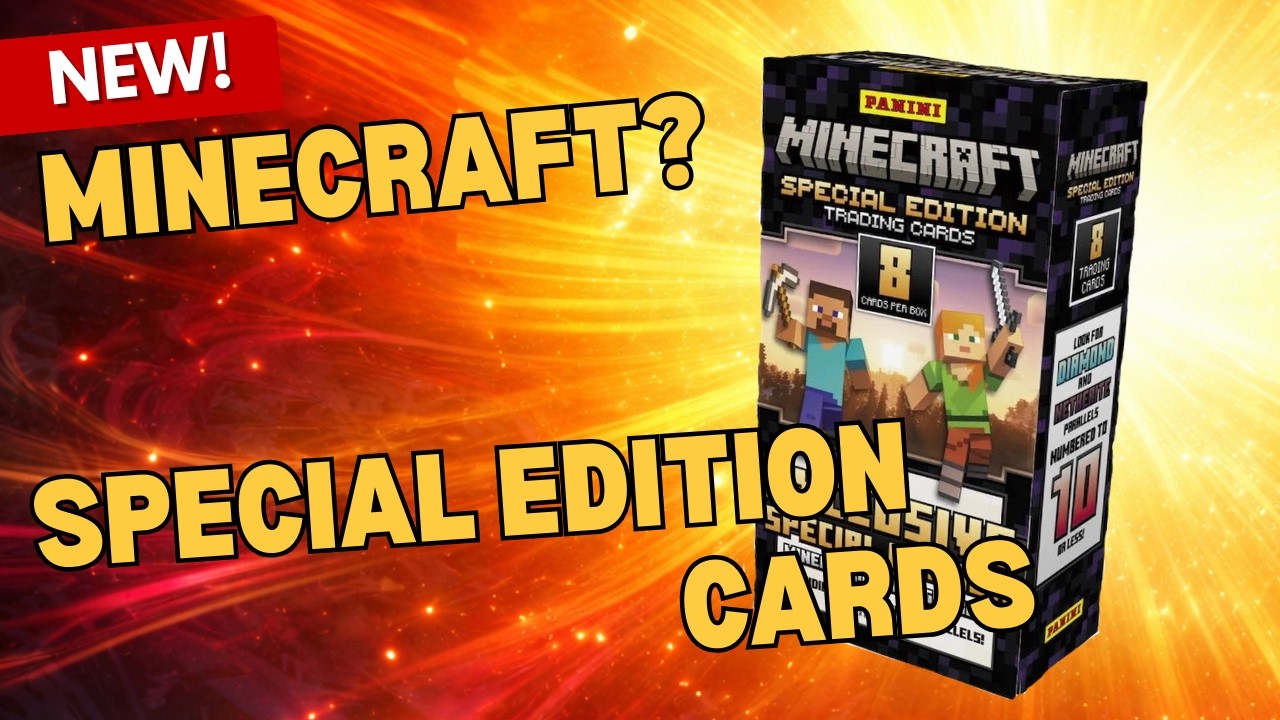 I CANT BELIEVE THERE IS MINECRAFT CARDS? And im opening them! | Minecraft Special Edition | Panini