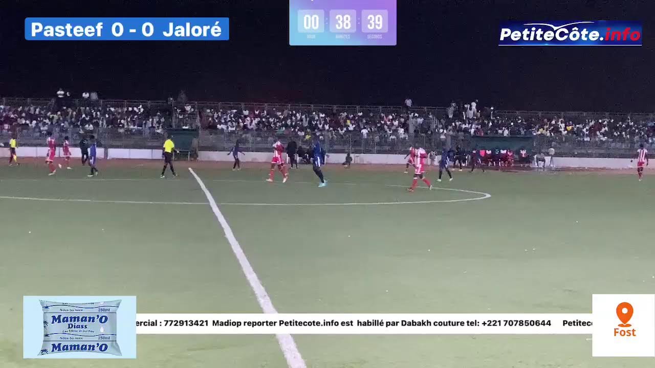 1/2 Final dép de l’ODCAV de Mbour  Pasteef Z3 vs Jaloré Z2B 1ere mi-temps