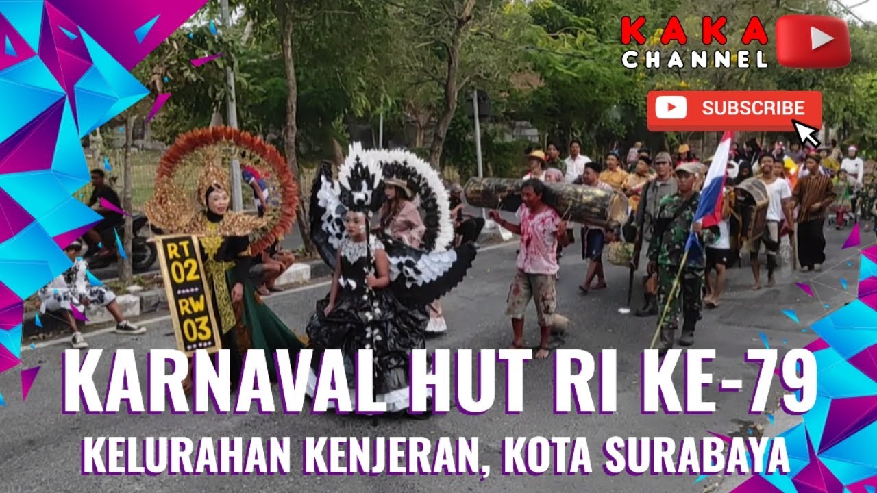 PAWAI KARNAVAL HUT RI 79 KENJERAN SURABAYA#karnaval #dirgahayu #17agustus #merdeka @arshaka9972