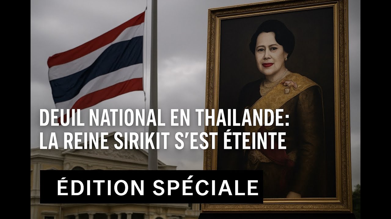 EDITION SPECIAL Deuil national en Thaïlande la Reine Sirikit s’est éteinte