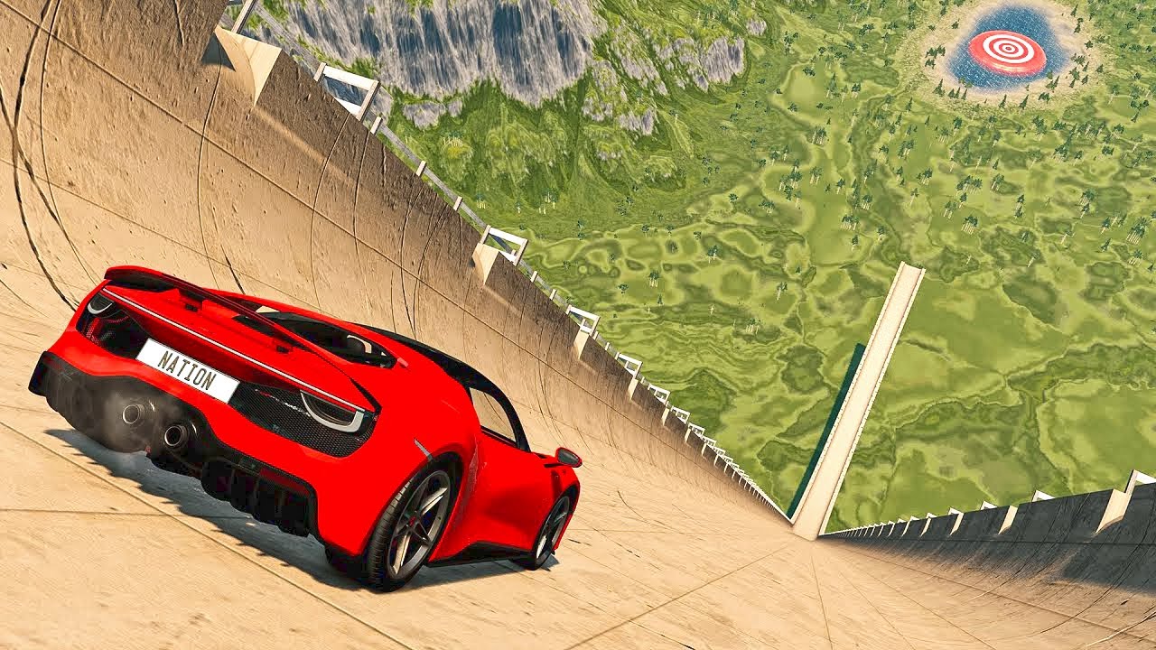 BMW VS High Mega Ramp Jump Test - BeamNG Drive