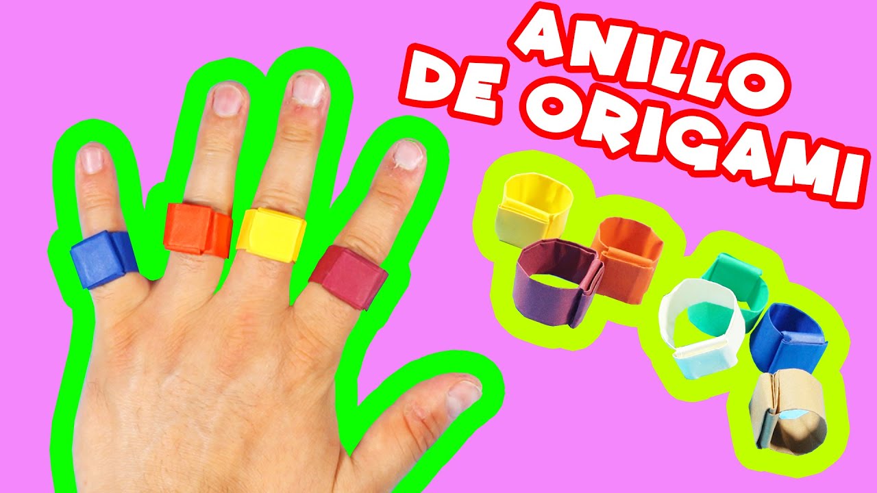 Como hacer un anillo de papel - Anillo de origami